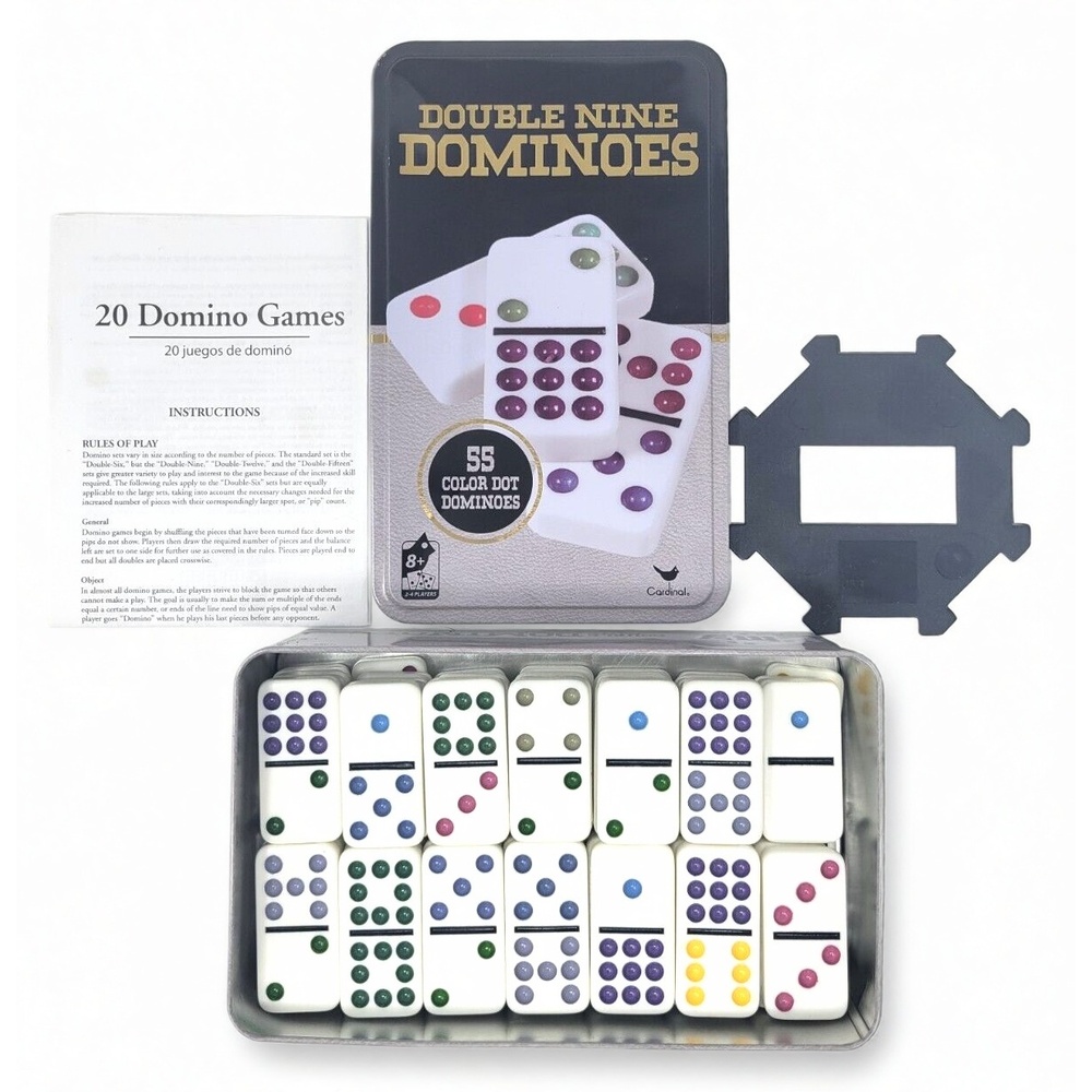 Cardinal Double Nine Dominoes 55 Piece Set